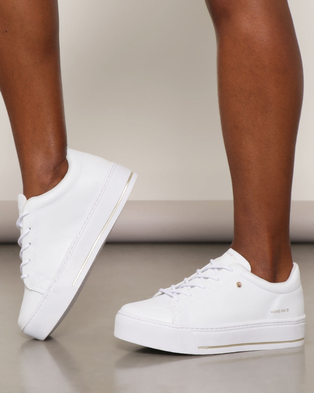 Tênis Feminino Casual Flatform Ramarim Branco