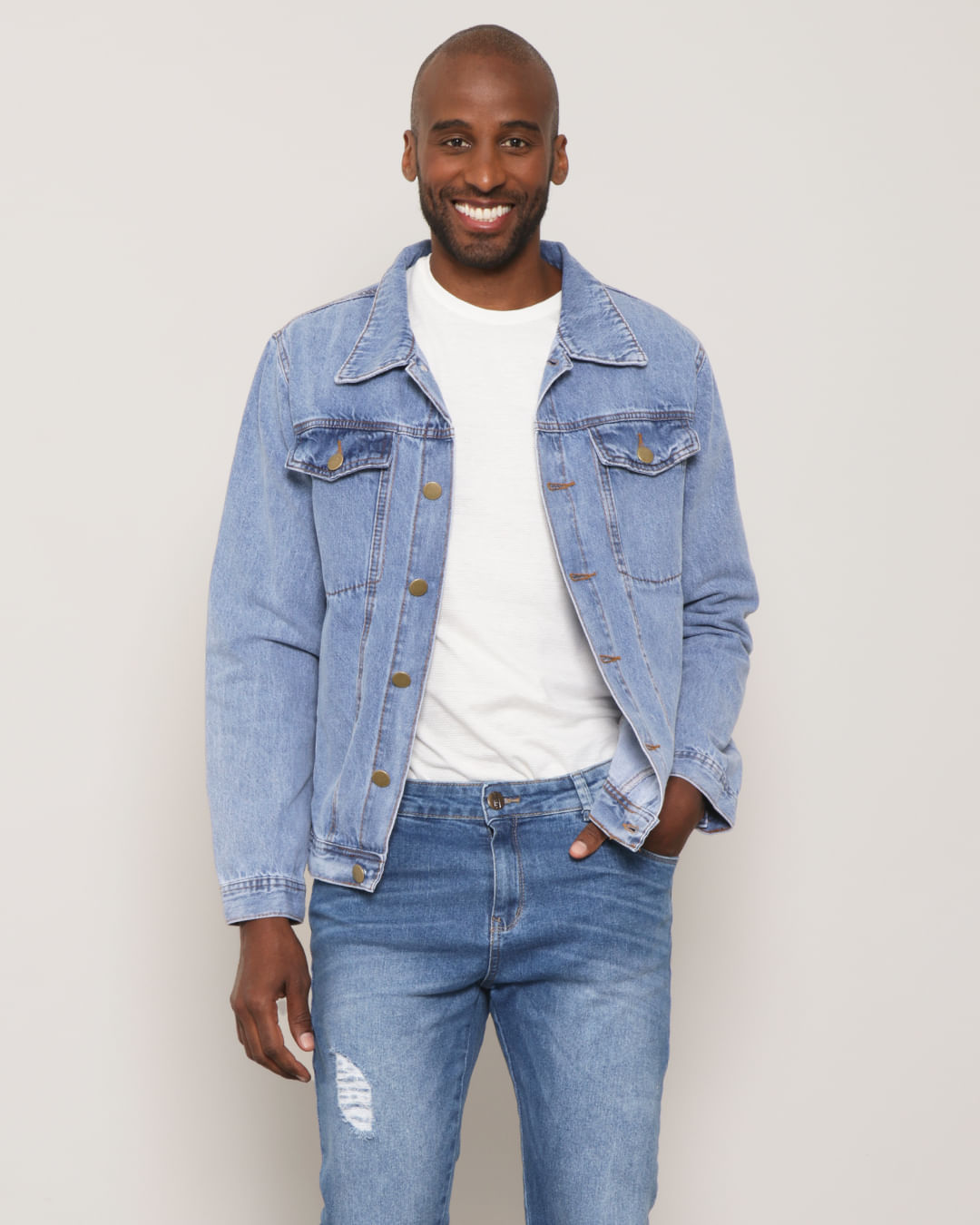 Camisa Jeans Com Calça Jeans Masculina Calça Jeans Camisas Jeans