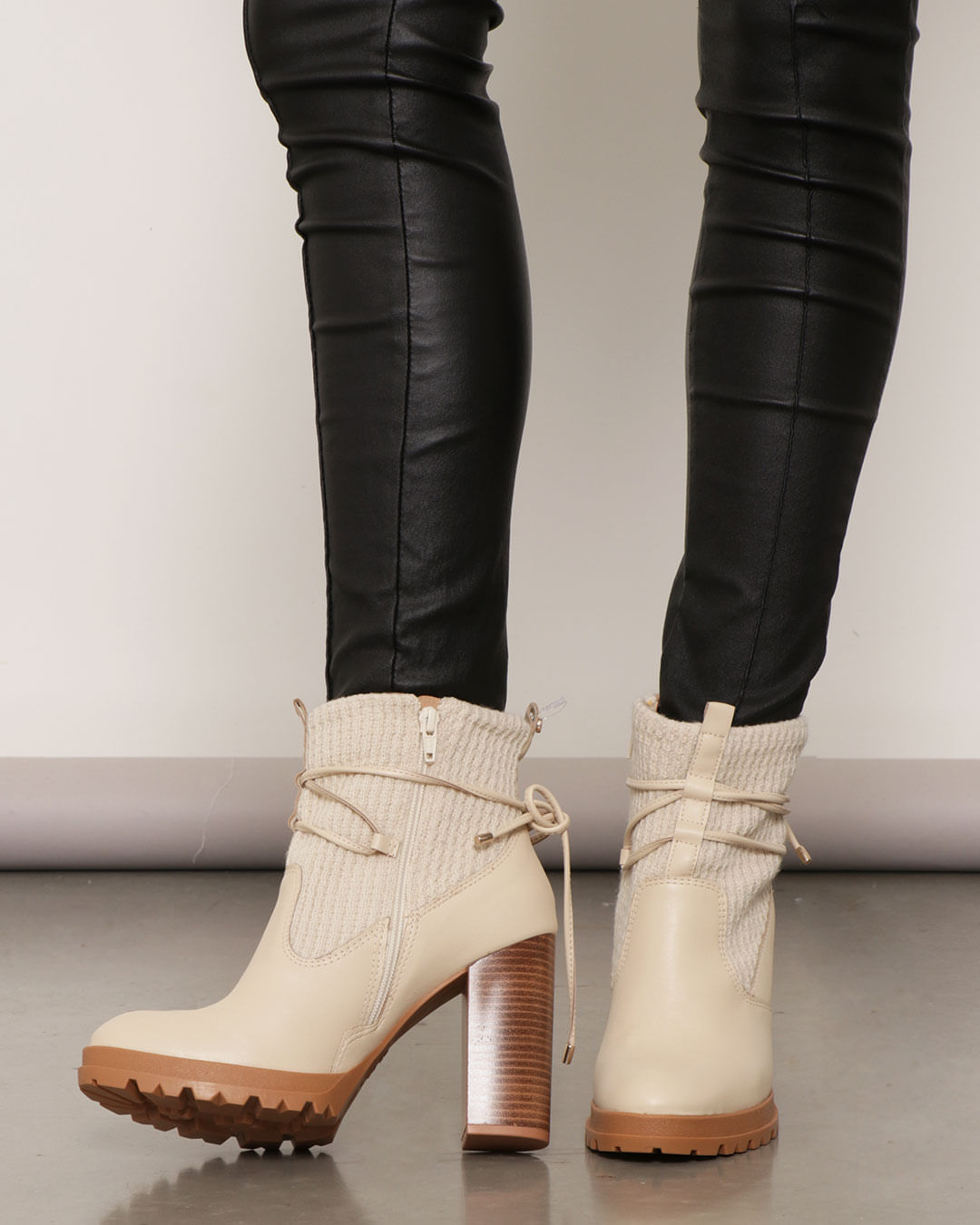 Bota Feminina Cano Alto Botas Plus Size Ramarim Comfort Cano Alto