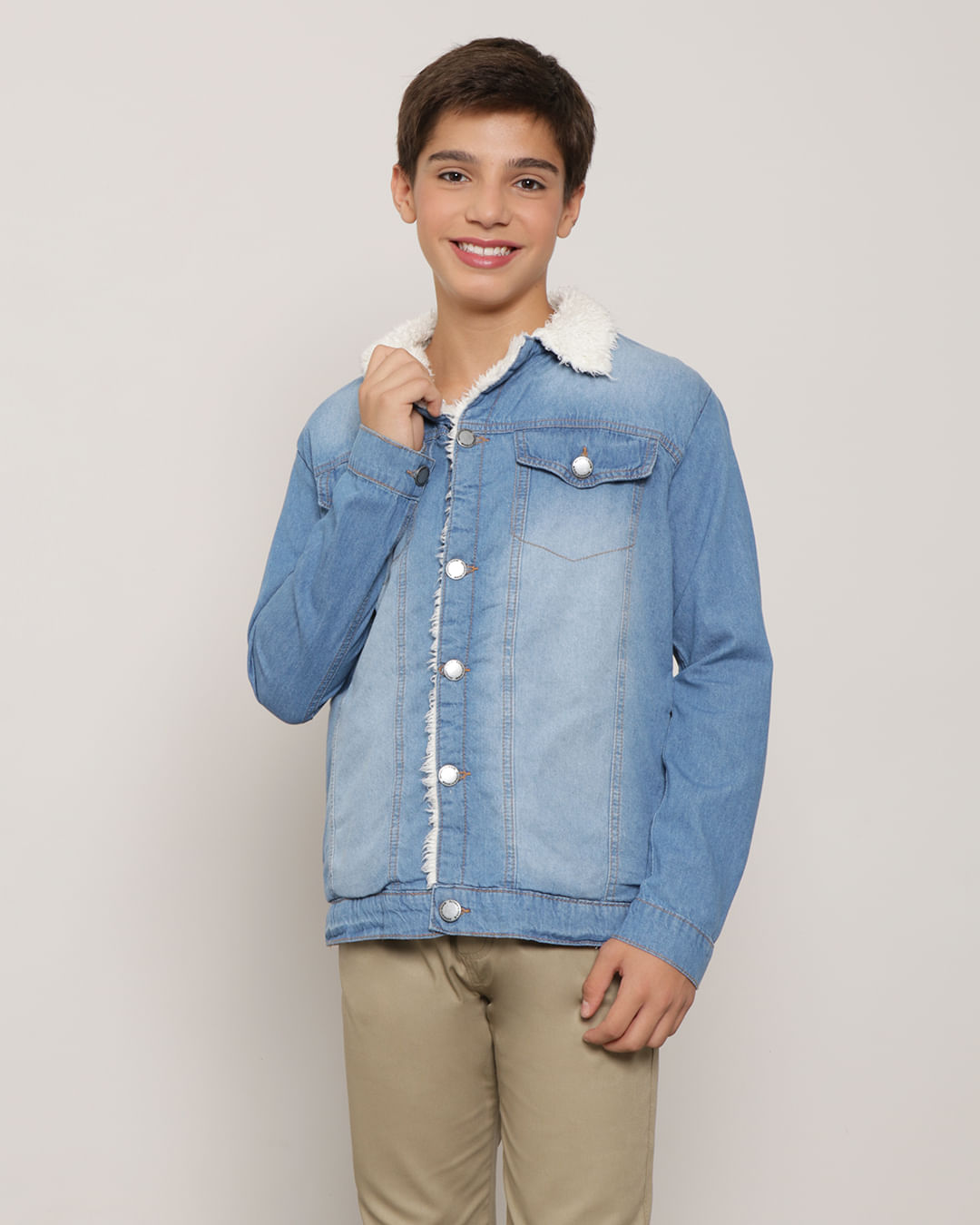 Jeans Levis Jaqueta Jeans Masculina Com Pelo De Carneiro Jaqueta