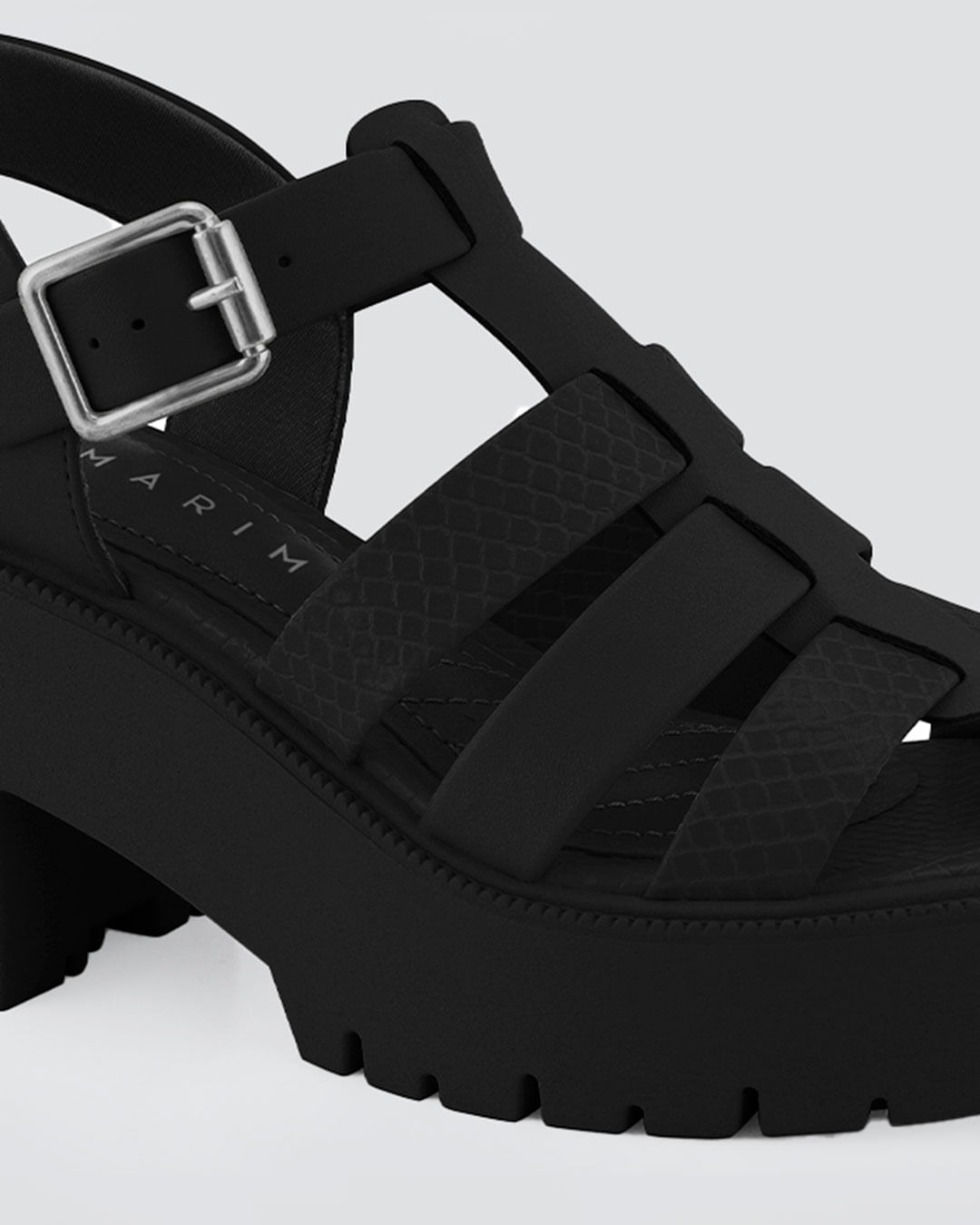 Sandália Feminina Tratorada Ramarim Preta