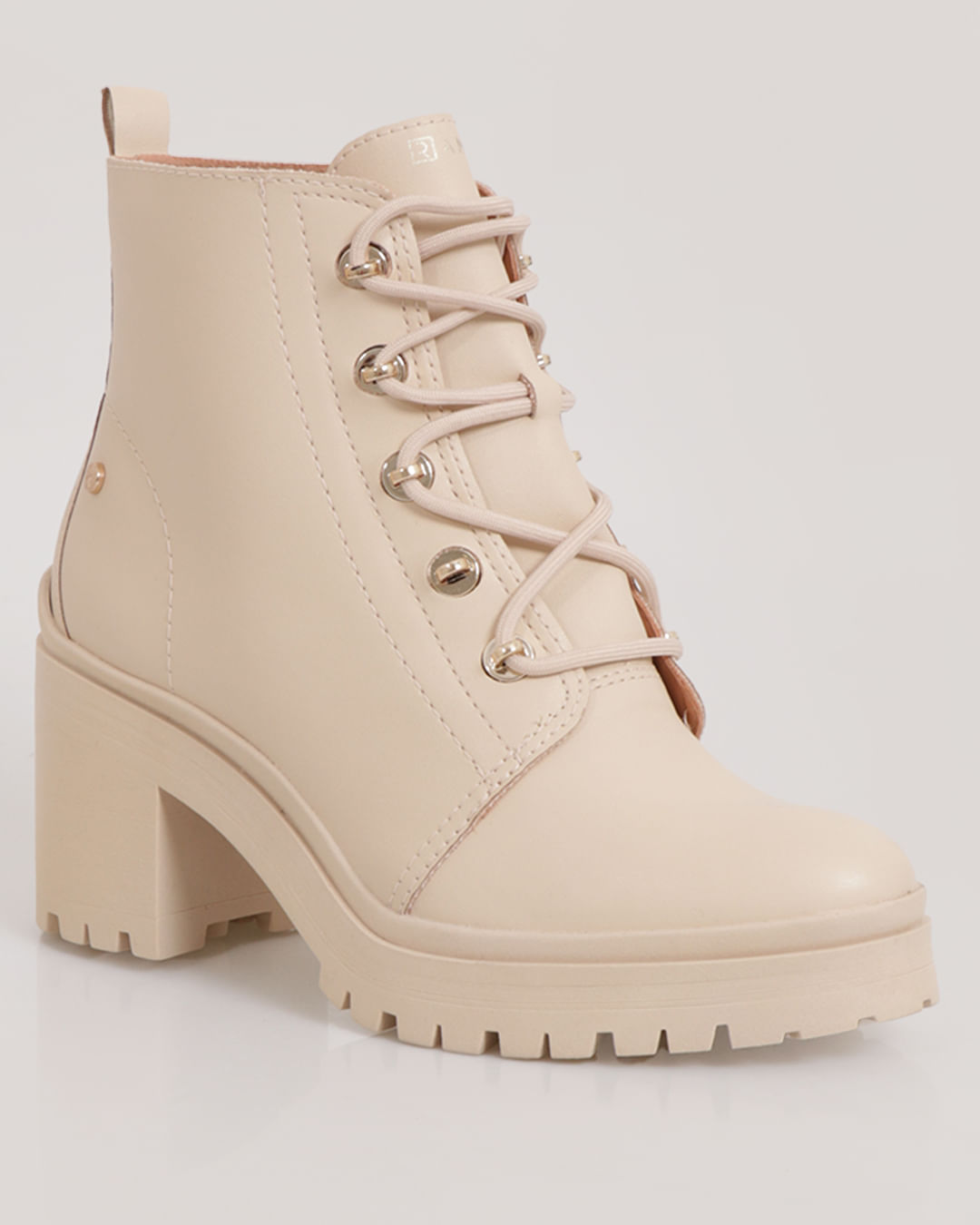 Coturno Salto Baixo Bota Coturno Ramarim Tratorada Feminina Bota