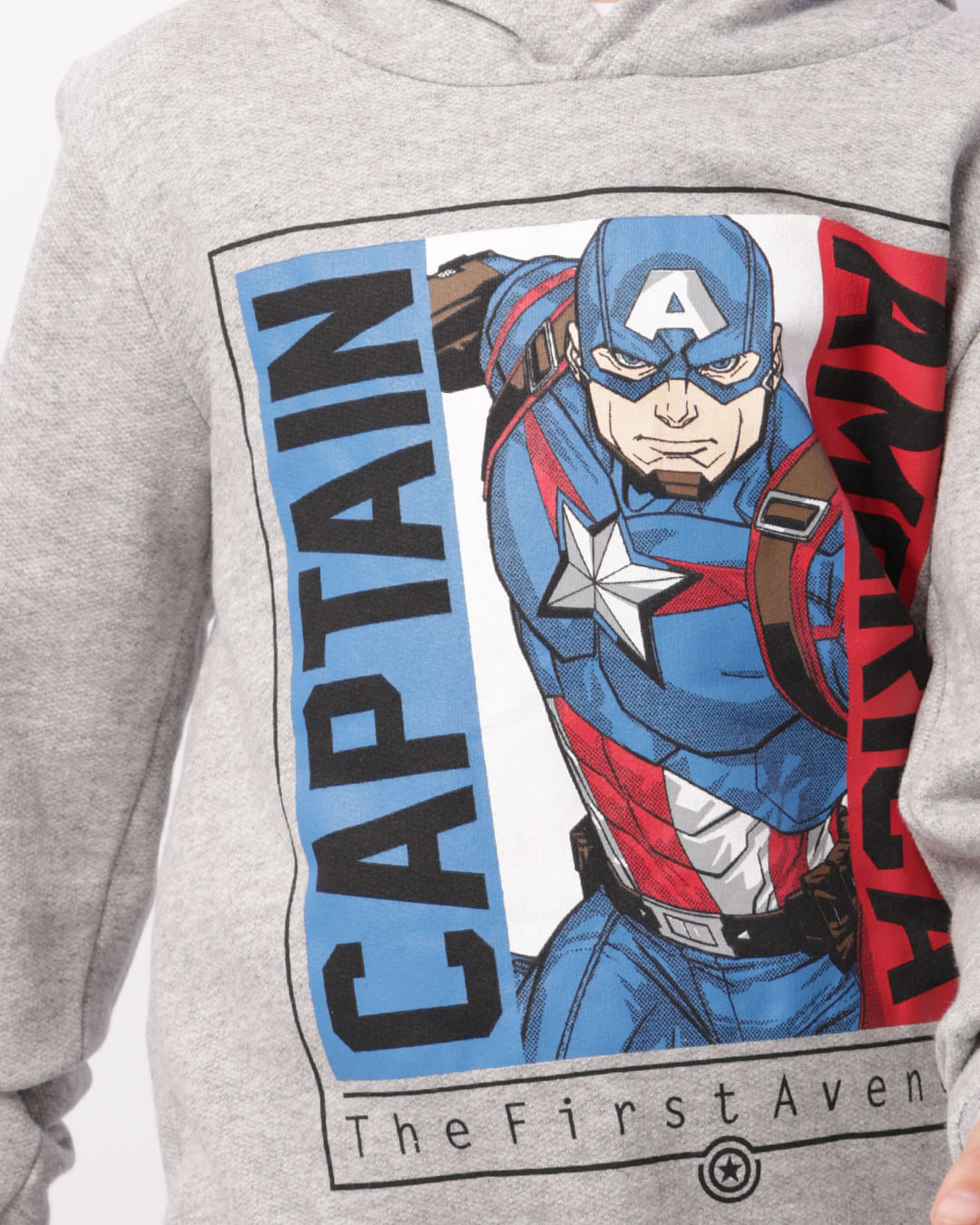 Capitão América Moletom Captain Marvel Blusão Moletom Infantil