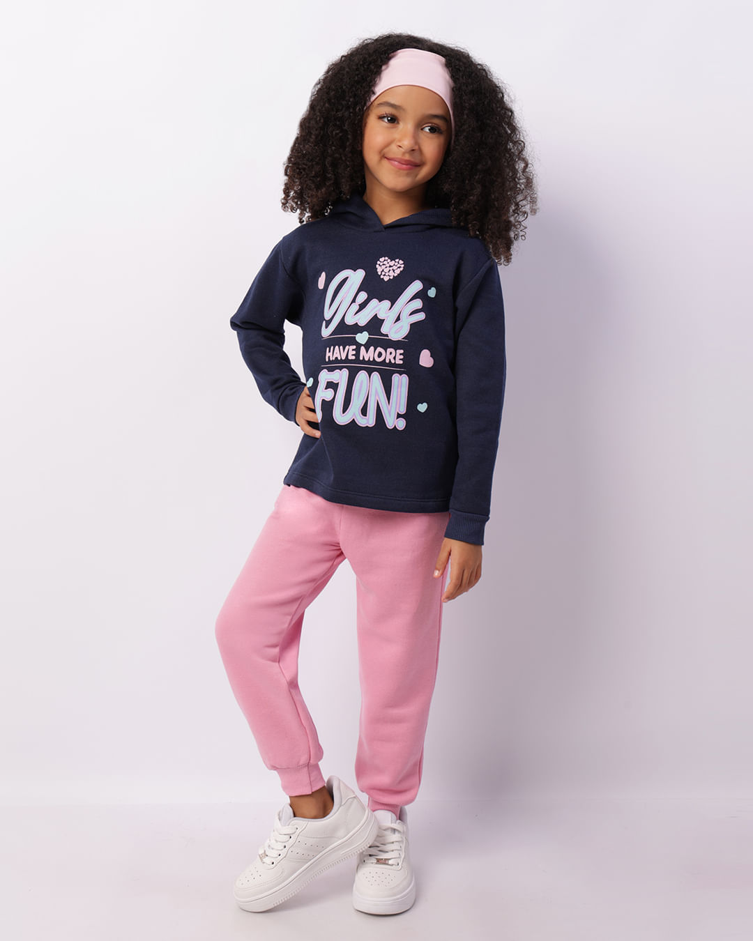 Conjunto Moletom Infantil Capuz Com Estampa Marinho-1746018600531