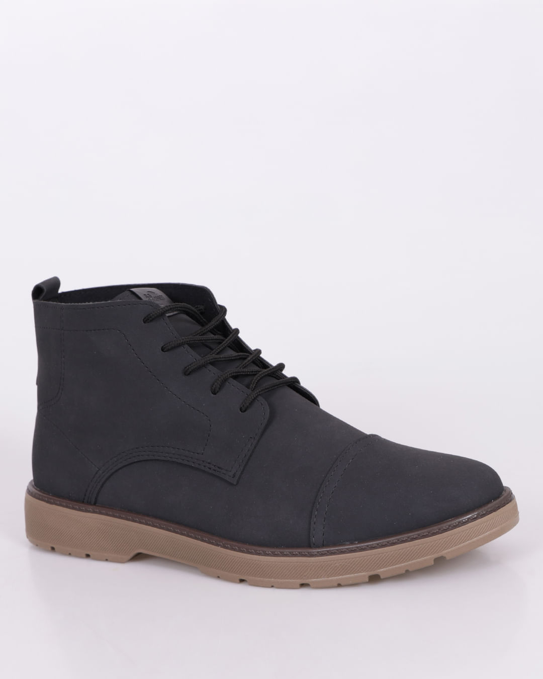 Bota Masculina BRsport Coturno Cano Curto Preto-1747062791667