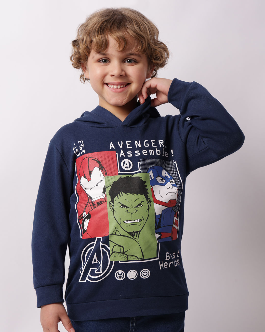 Capitão América Casaco Moletom Vingadores Blusão Infantil Menino