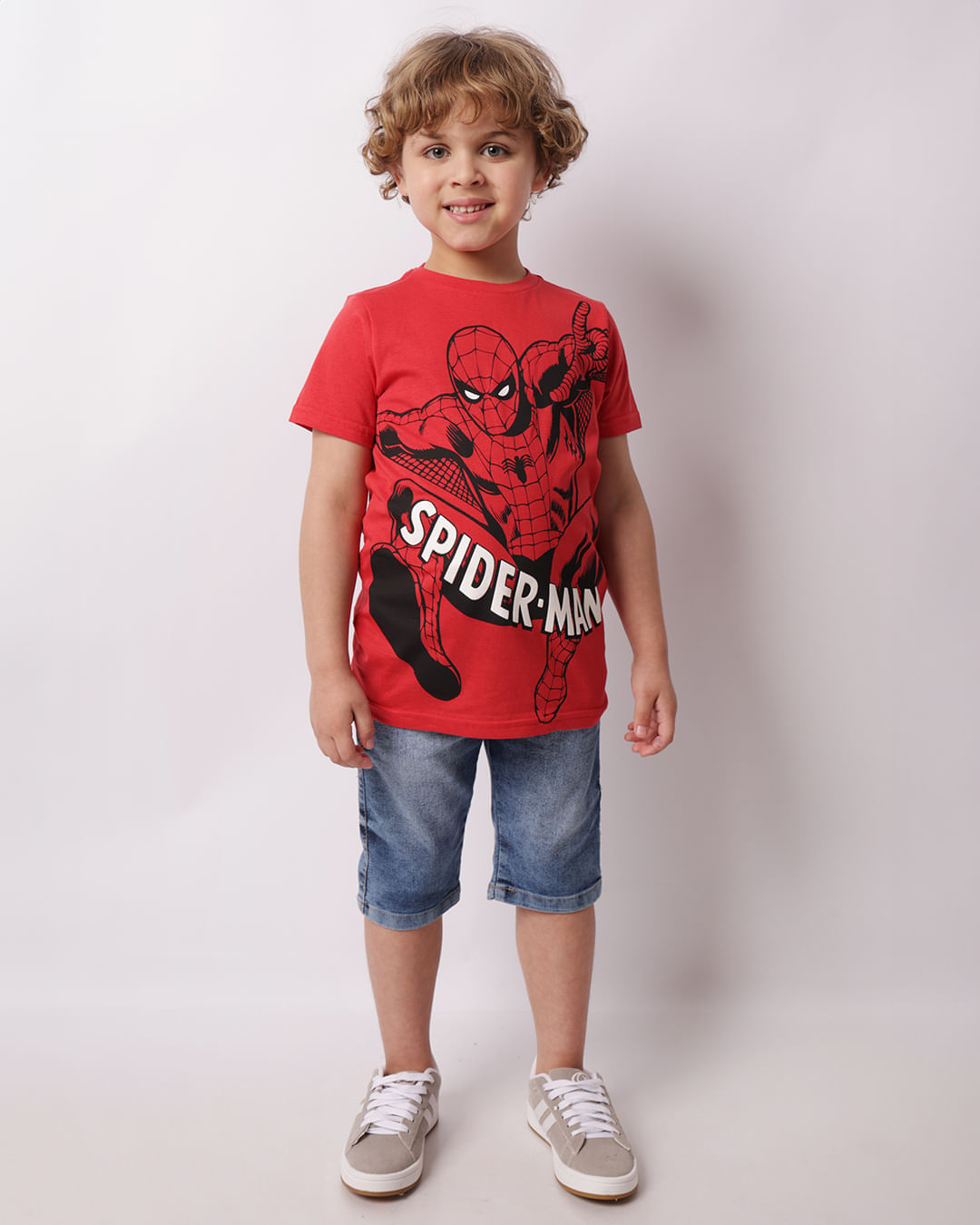 ​Camiseta Infantil Marvel Estampa Homem Aranha Vermelha-1748345938078