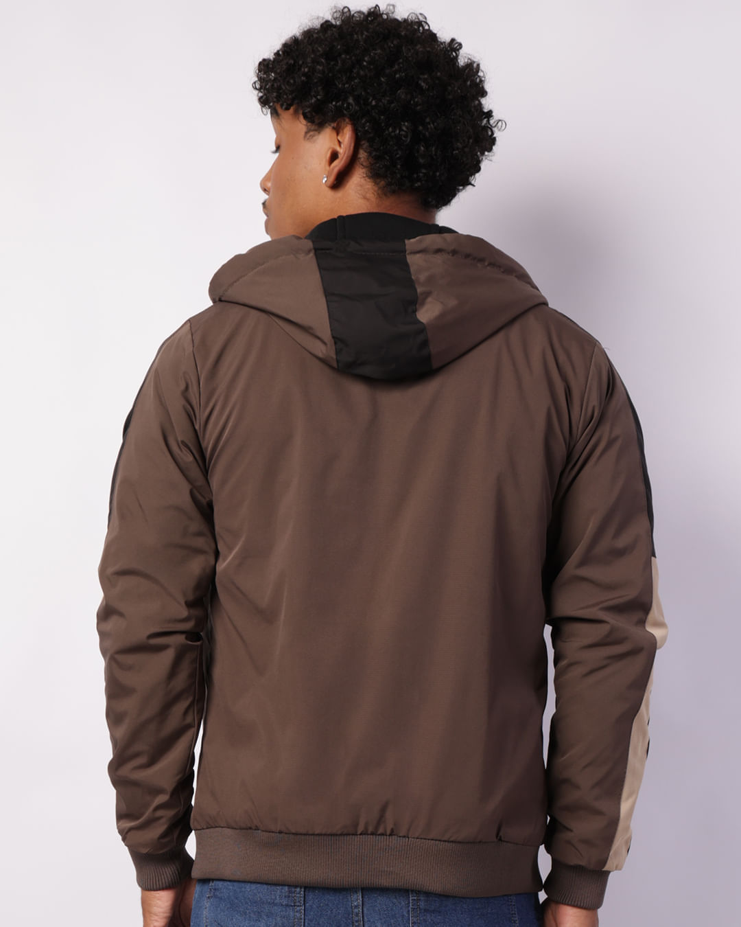 Dupla Face Jaquetas Masculinas Marrom Jaqueta Masculina Gangster