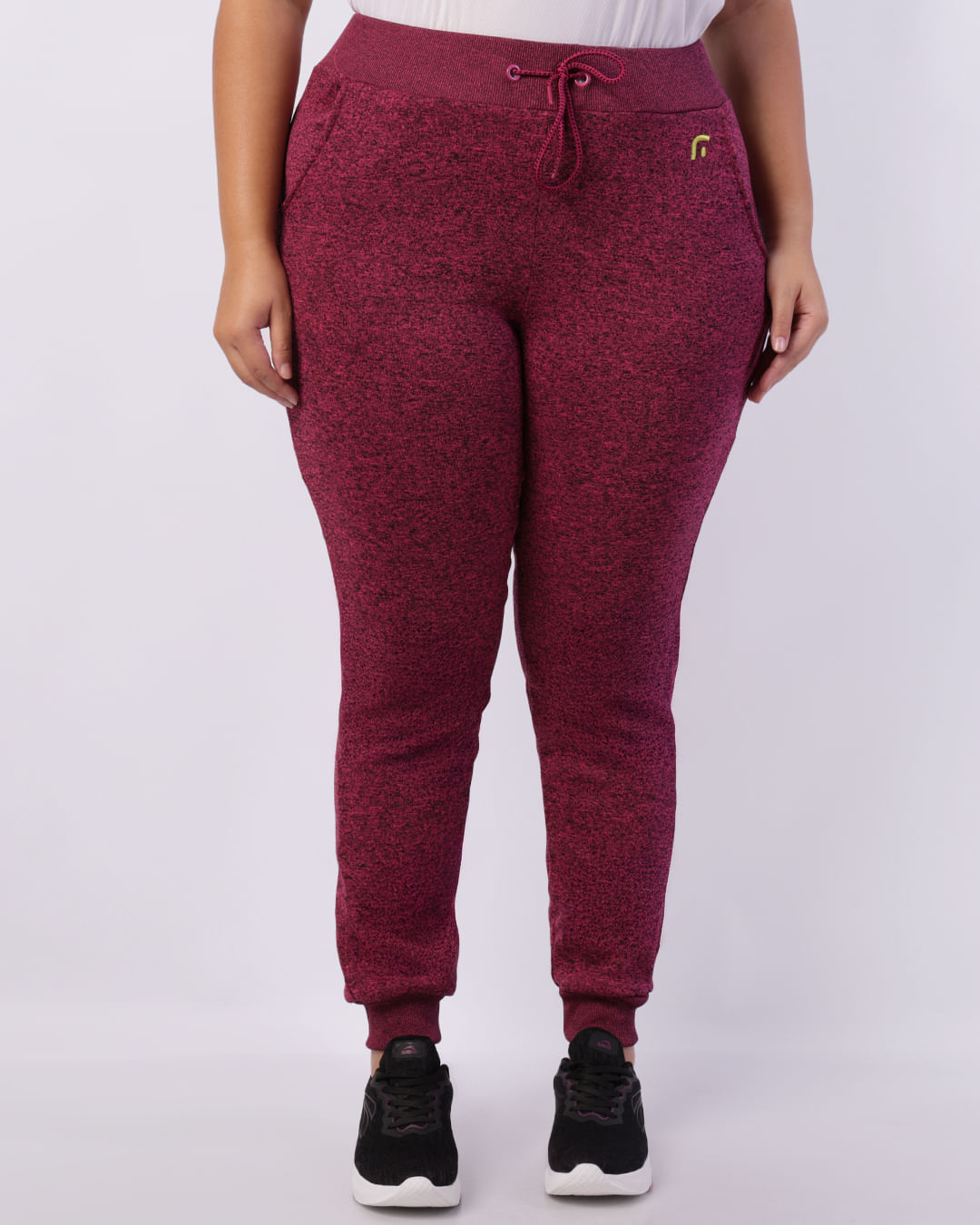 Calça Moletom Fitness Plus Size Feminina Reta Fitter Rosa-1749560670018