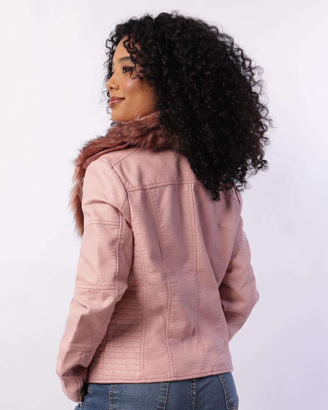 Jaqueta Jeans Feminina Jaqueta Cor De Rosa Jaqueta Feminina PU