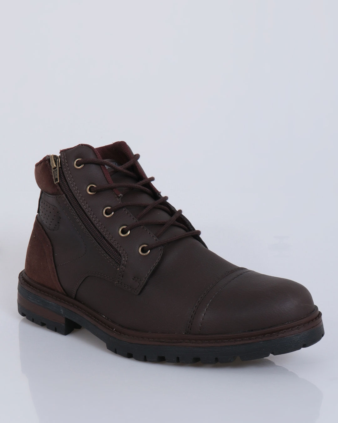 Bota Masculina Coturno De Cano Curto Estilo Tratorada