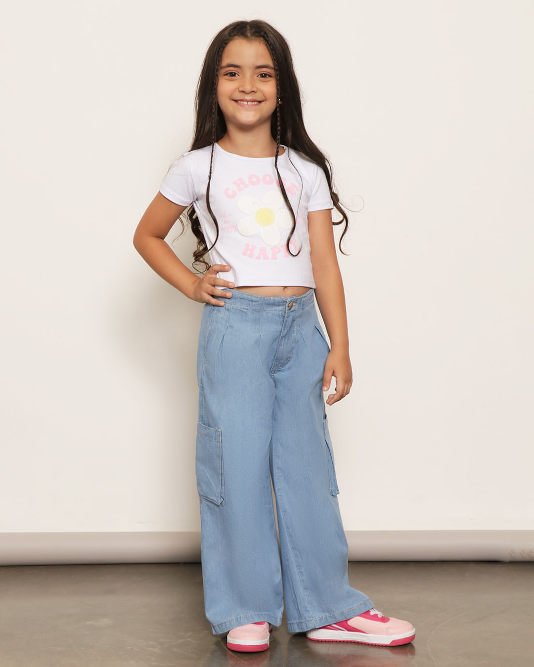Calça Cargo Infantil CalÇa Jeans Bebe Feminina Calça Cargo Calca