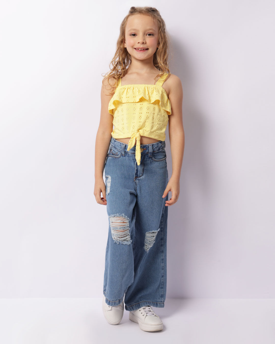 Jeans Menina CalÃ§a Infantil Jeans Calça Jeans Infantil Wide Leg