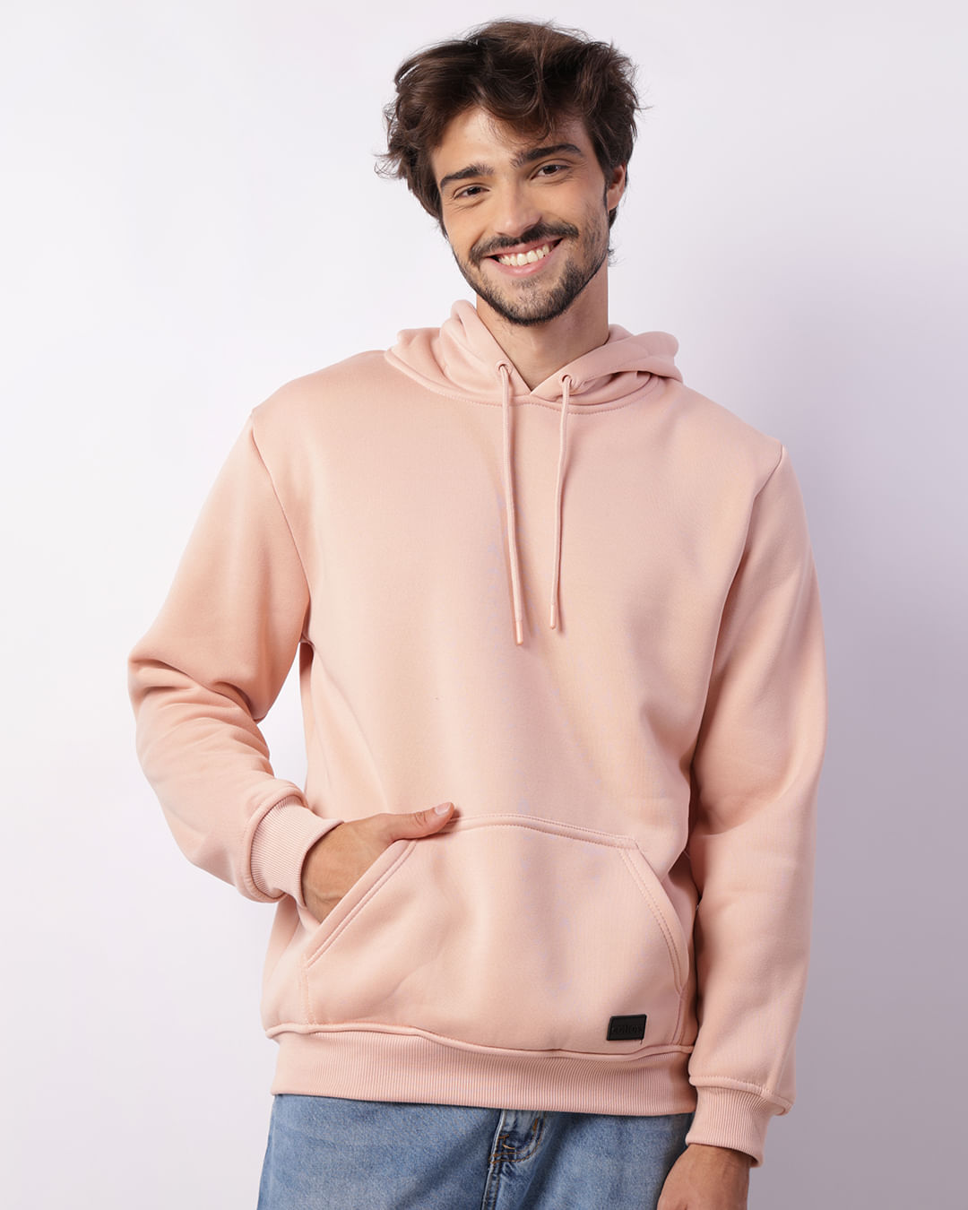 Canguru Moletom 100 Poliester Blusão Moletom Masculino Bolso