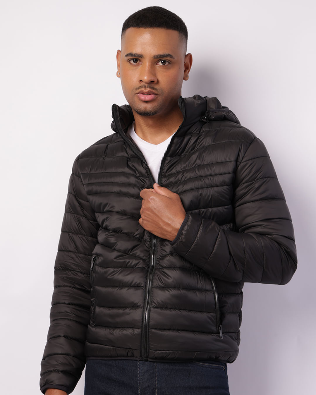 Capuz Jaqueta Masculina Hd Jaqueta HD Pesada Preta Masculina Com