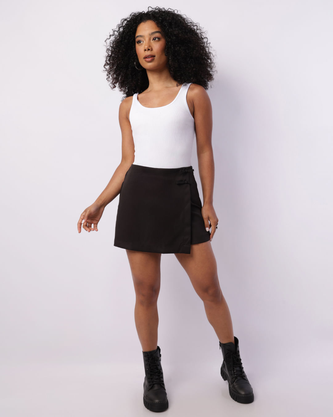Body Feminino Canelado Branco