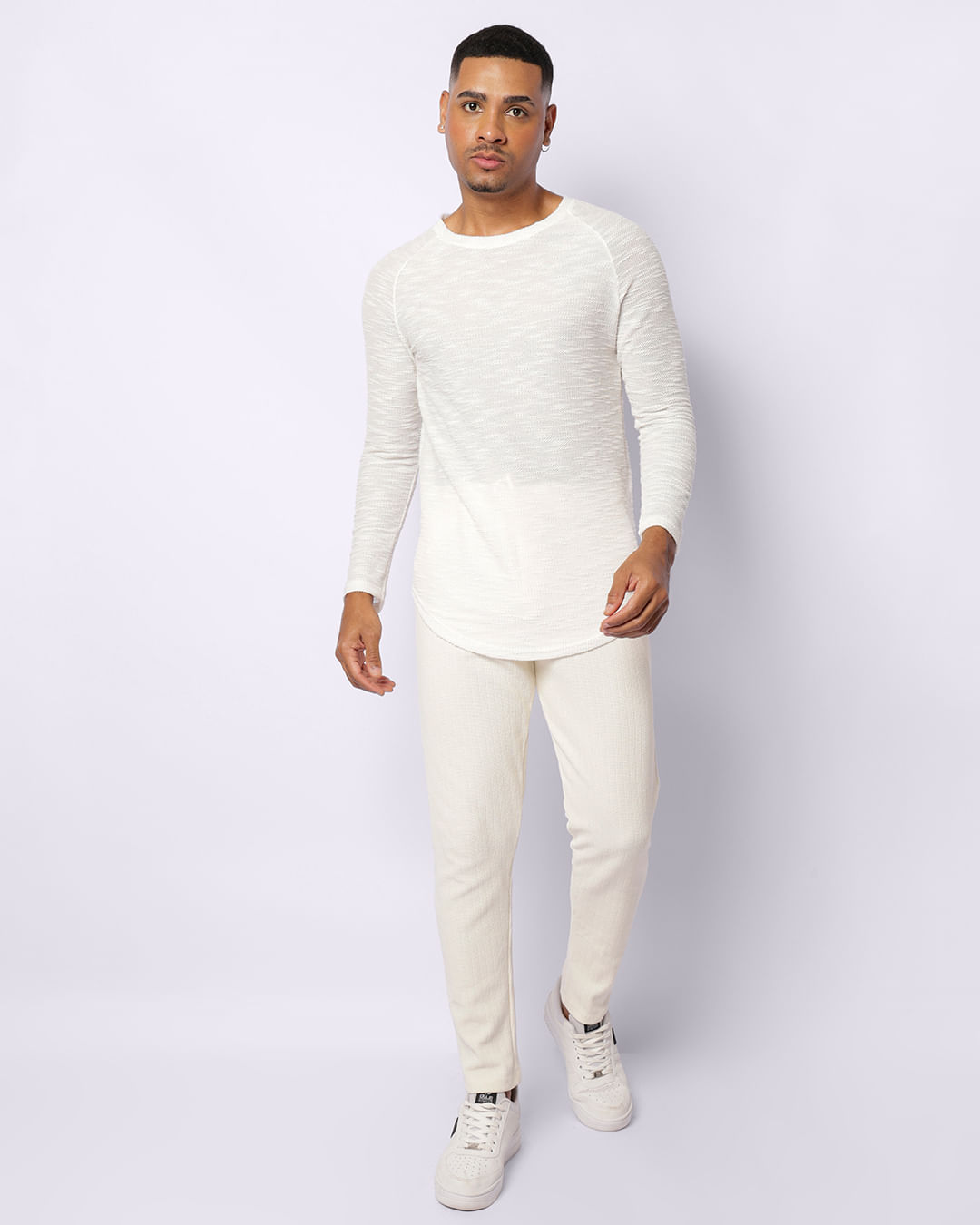 Calça Masculina Crochê Sim Off White