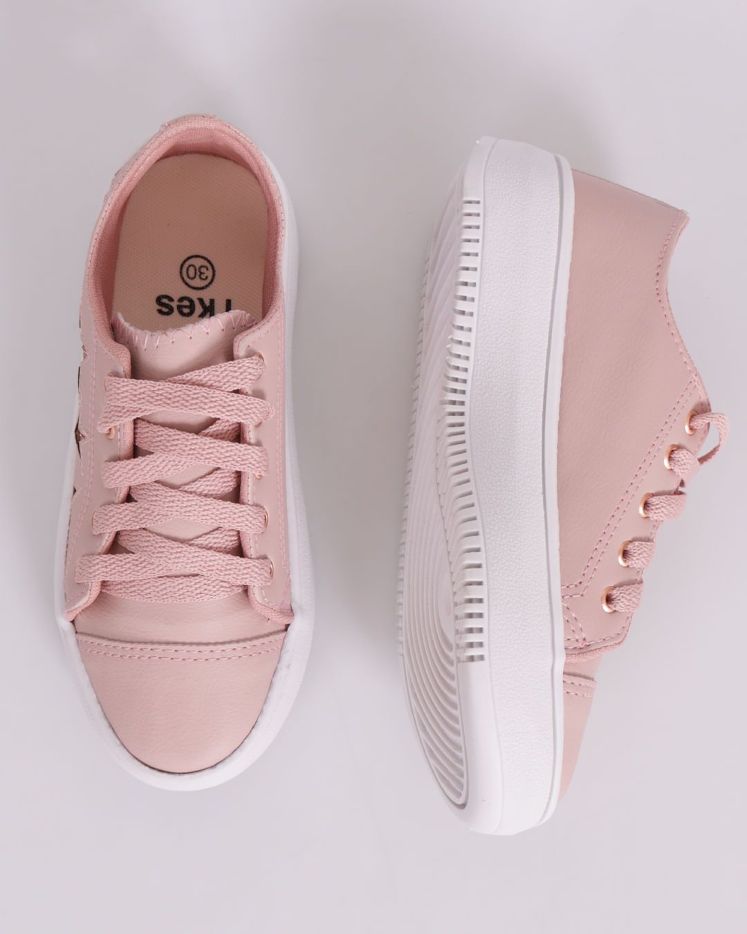 Tênis Infantil Casual Estrela Rosa