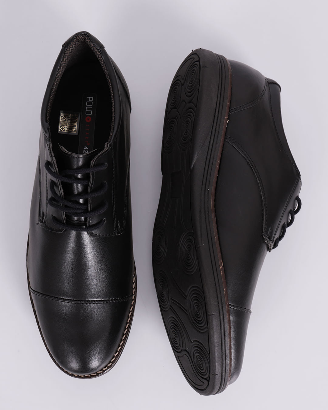 Sapato Masculino Social Pelica Com Cadarço Preto