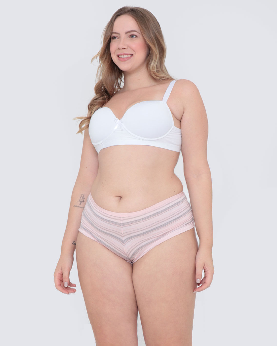 Sutiã Plus Size Base Avulso Lacinho Liso Branco