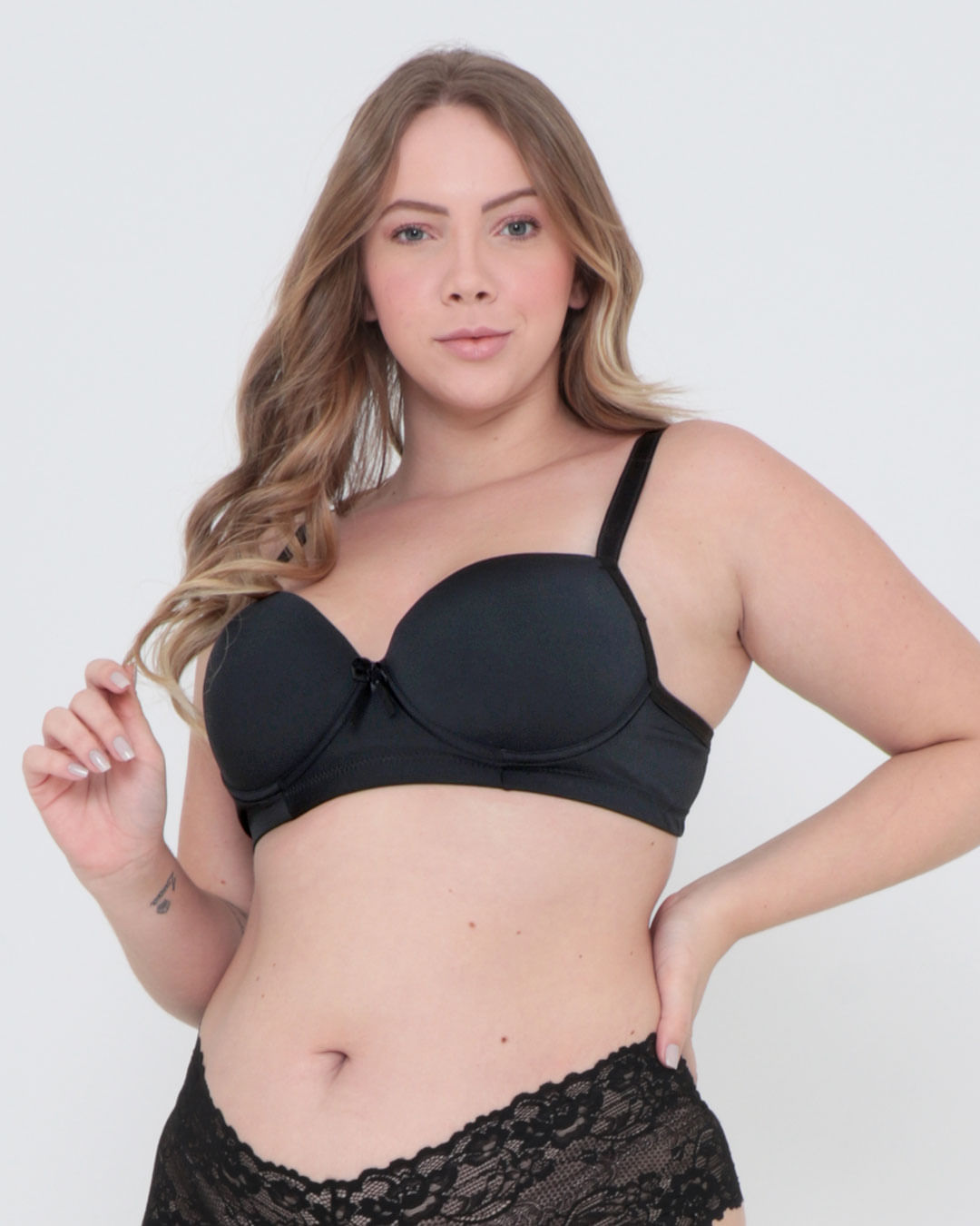 Sutiã Plus Size Base Avulso Básico Preto