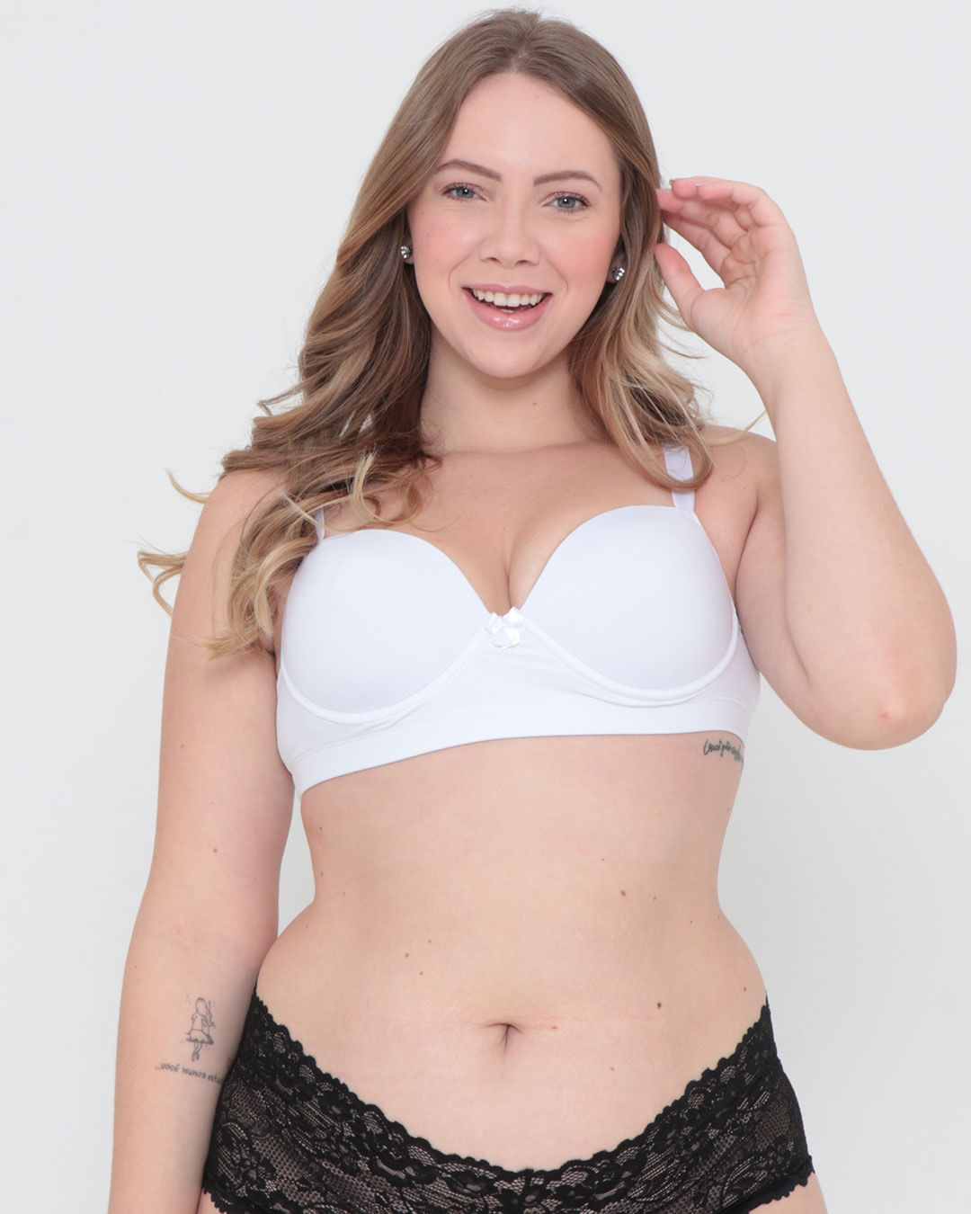 Sutiã Plus Size Base Avulso Bojo Liso Branco