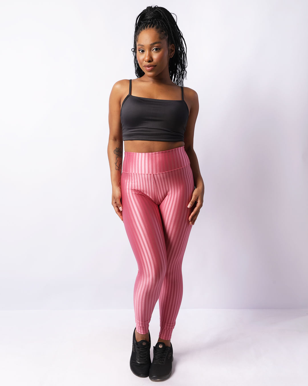 Calça Legging Fitness Feminina 3D Rosa