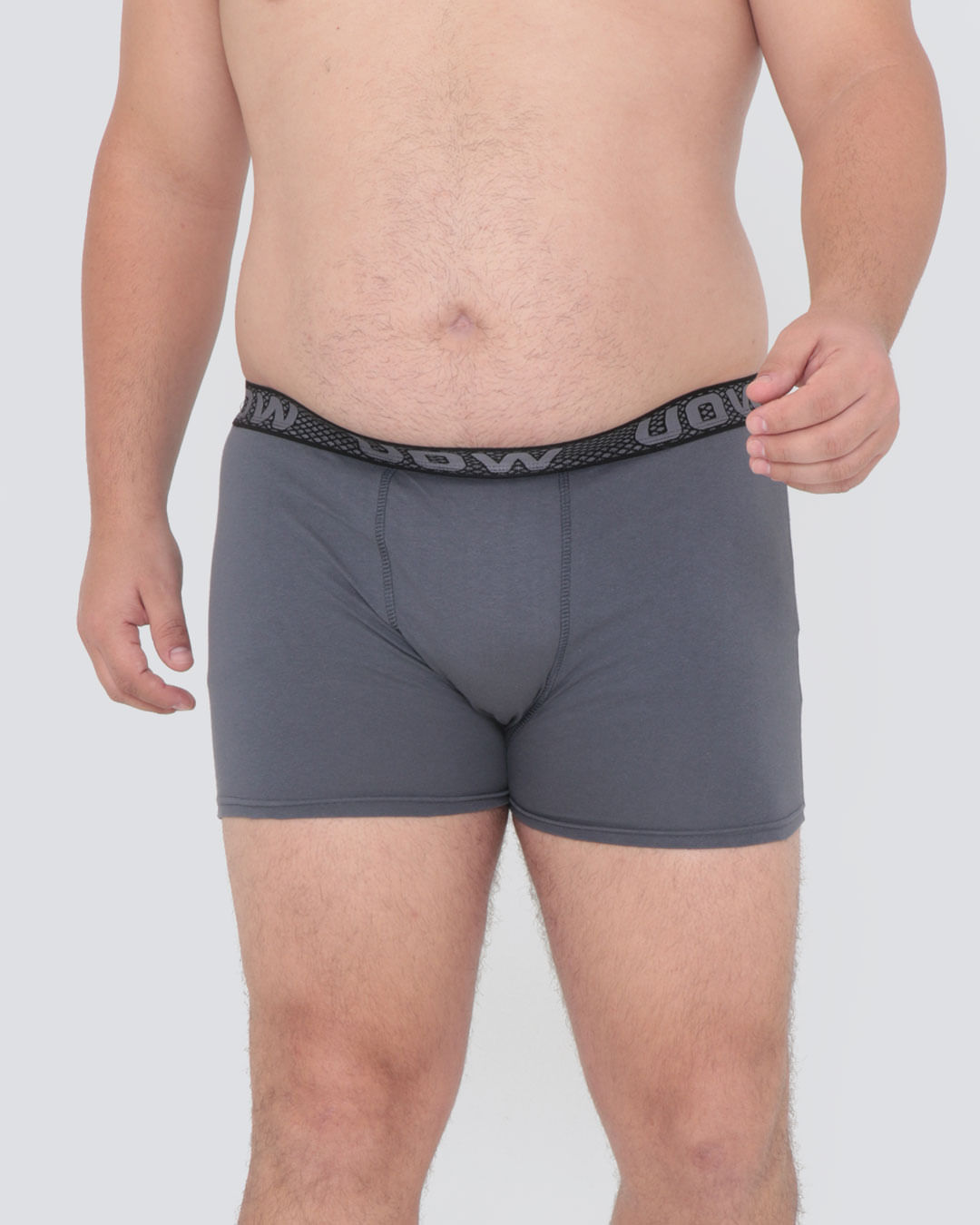 Cueca Plus Size Boxer Cinza