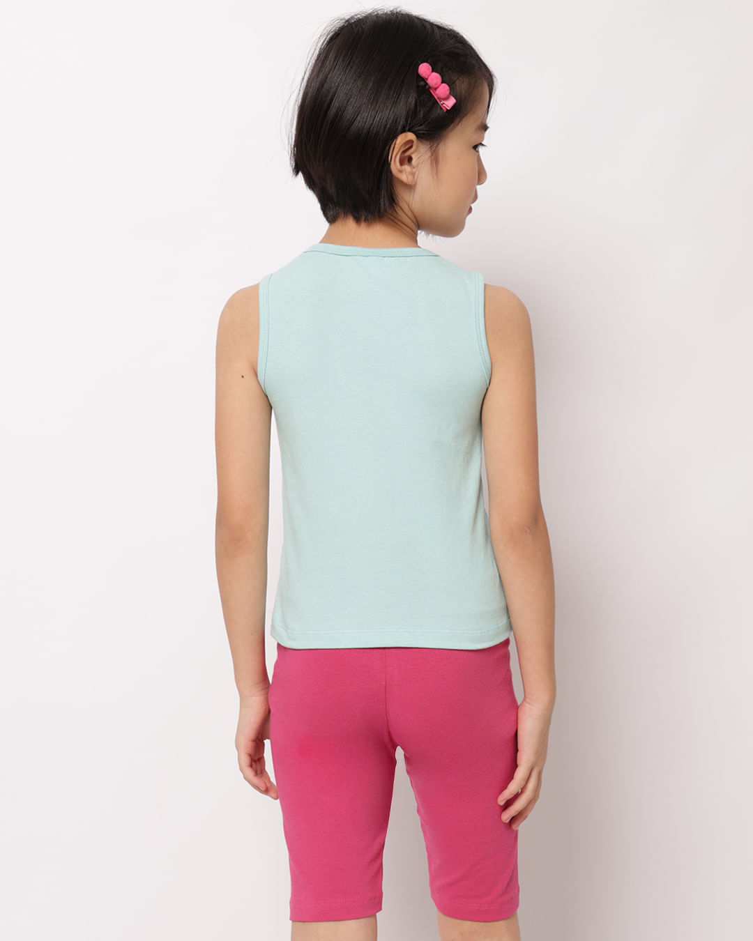Encontraproduto.com.br - Conjunto Infantil Regata Curto com Estampa Cool To Be Kind Verde