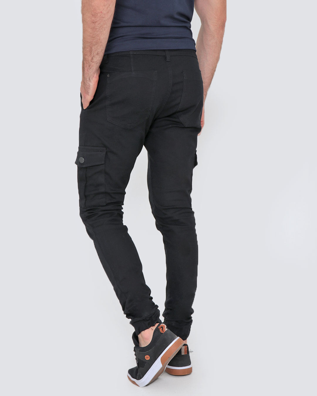 Calça Cargo Jogger Blunt Sarja Milao Preto - Loja Maxim