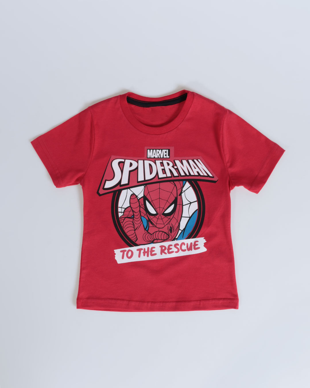 Camiseta Bebê Homem Aranha Manga Curta Marvel Vermelha