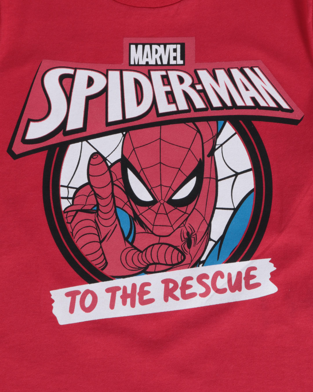 Camiseta Bebê Homem Aranha Manga Curta Marvel Vermelha