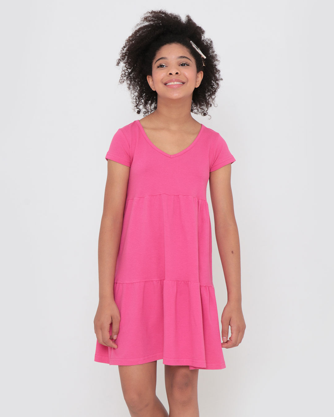 Vestido Juvenil Três Marias Rosa Pink