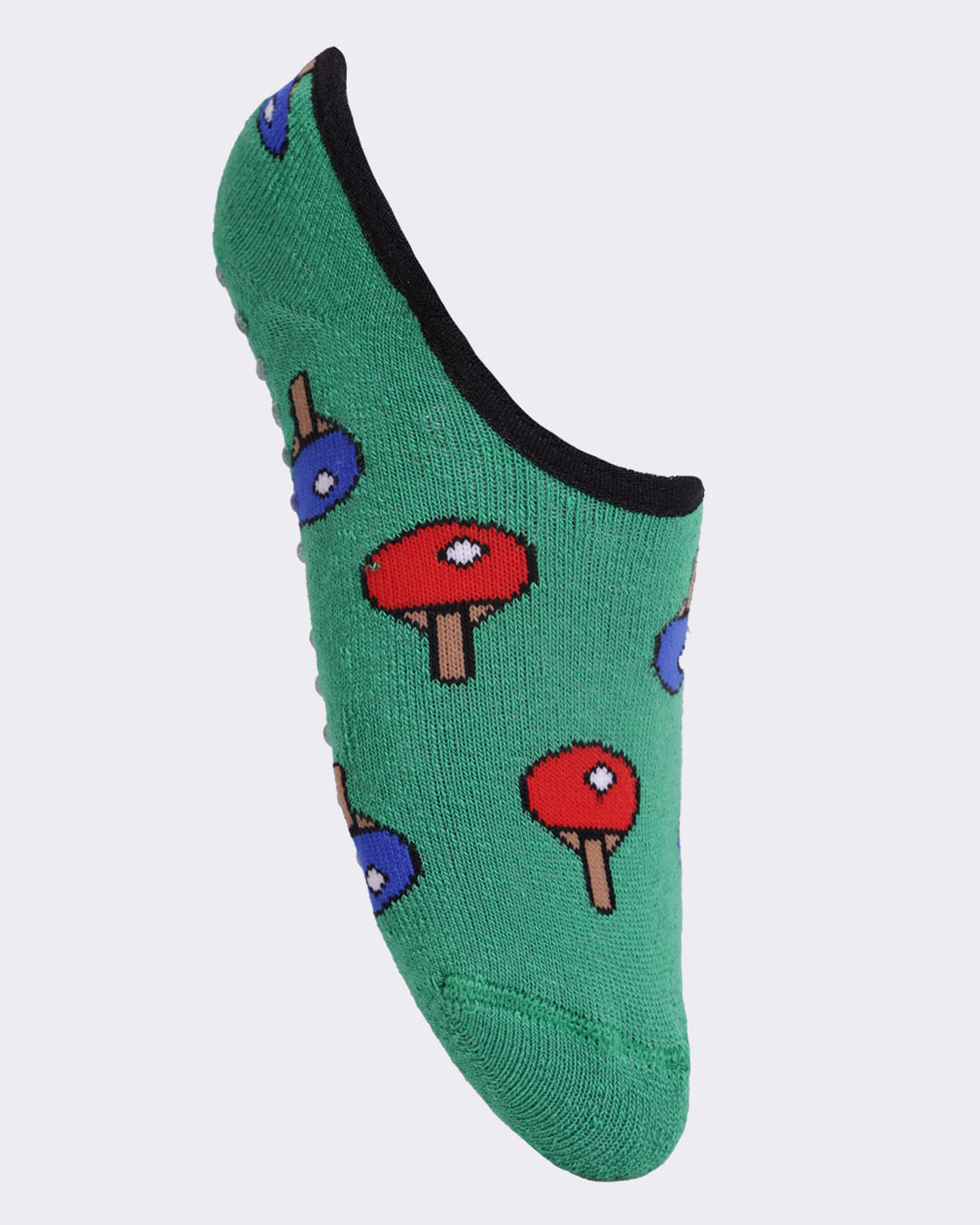 Meia Infantil Sapatilha Divertida com Antiderrapante Verde