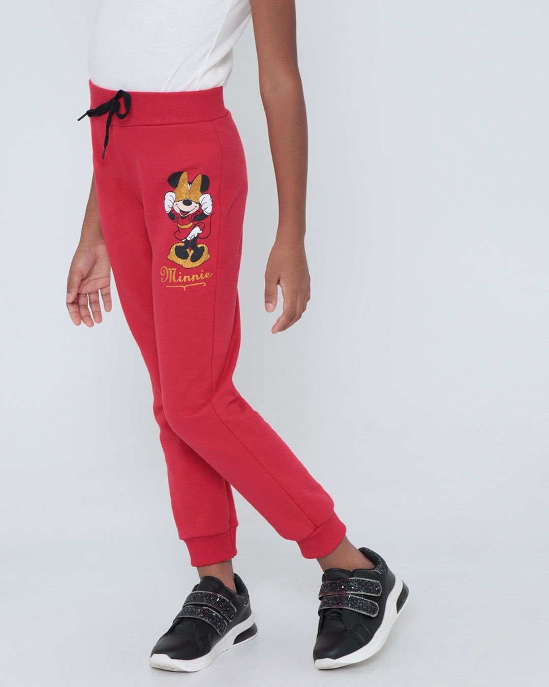 Calça Infantil Minnie Mouse Disney Vermelha