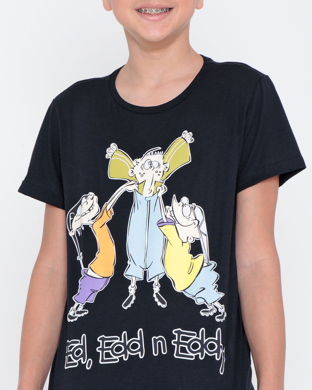 Camiseta Juvenil Cartoon Network Du Dudu E Edu Preta