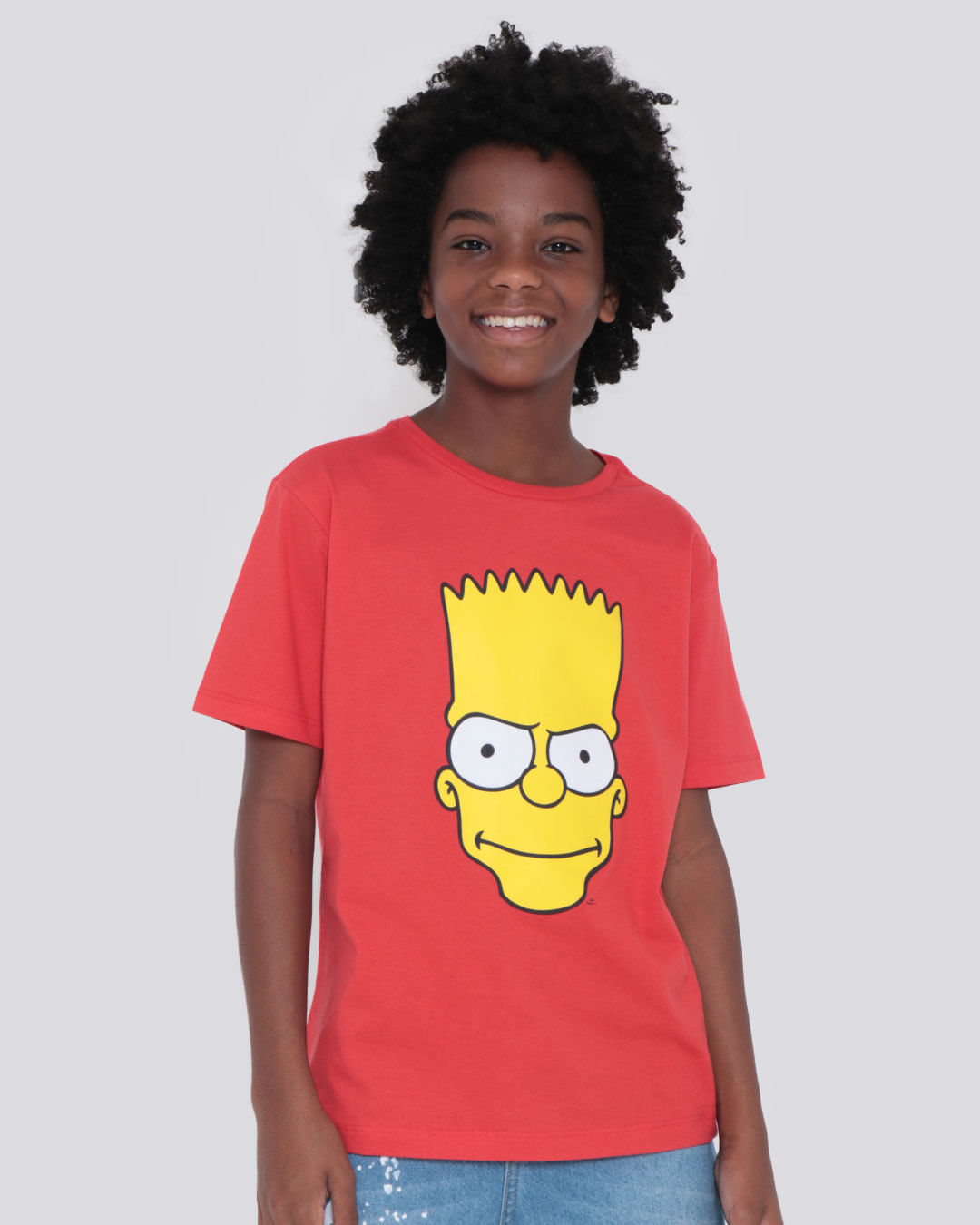 Camiseta Juvenil Simpsons Vermelha