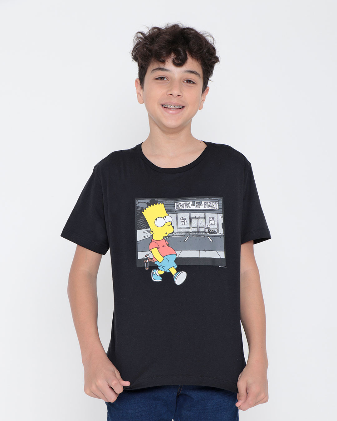 Camiseta Os Simpsons Masculina John Jones Preta - Marshoes