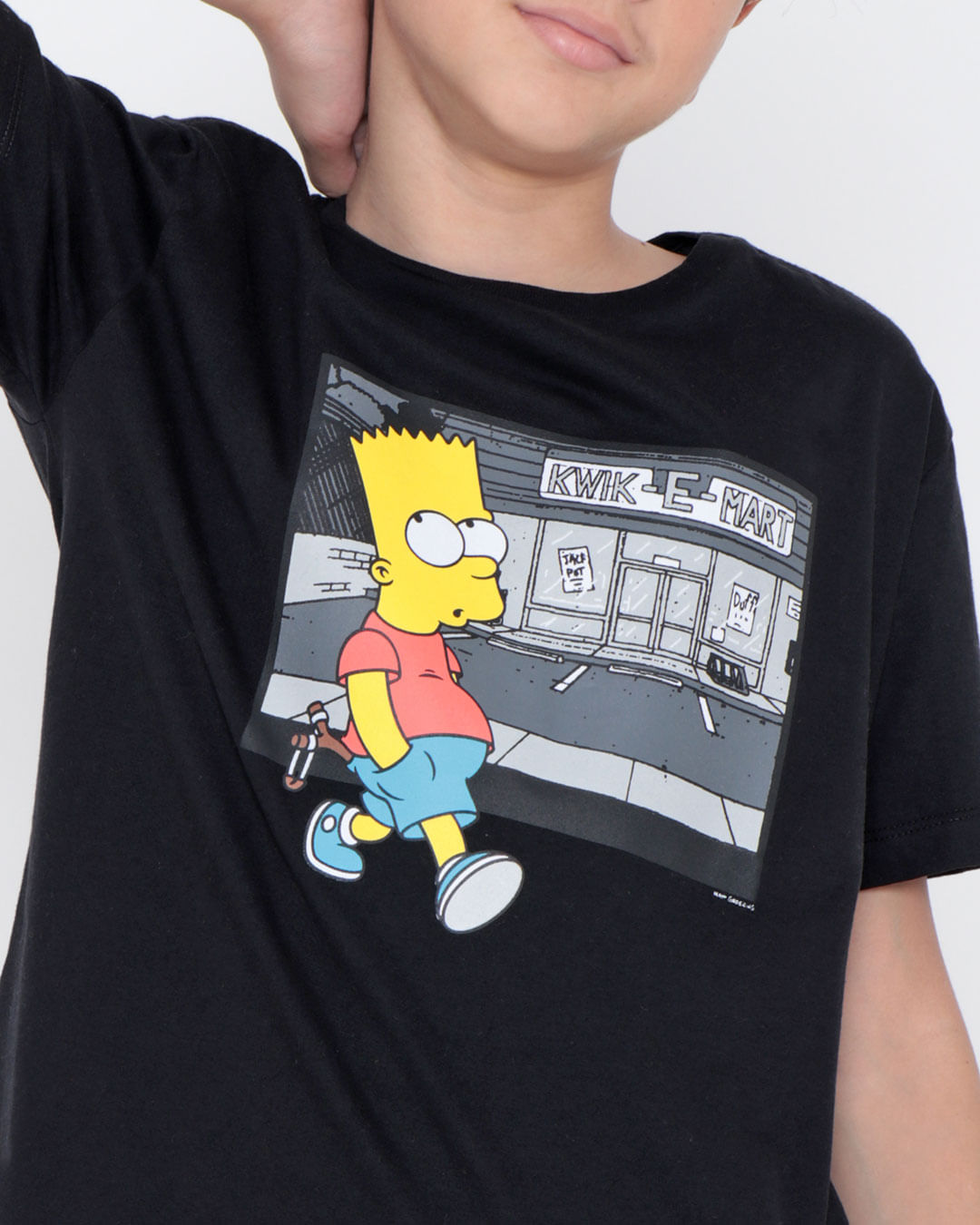 Camiseta Os Simpsons Masculina John Jones Preta - Marshoes