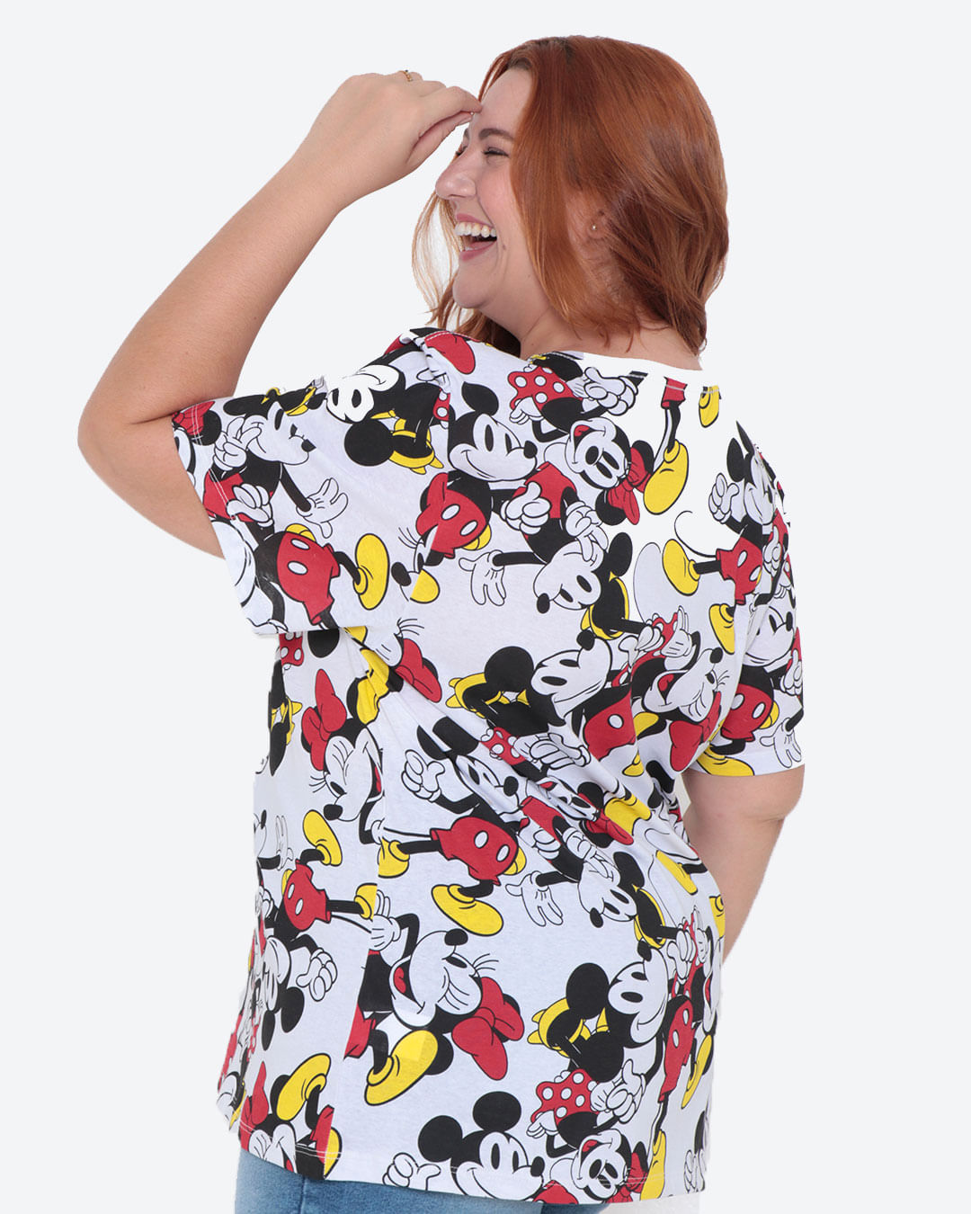 Camiseta mickey best sale feminina plus size