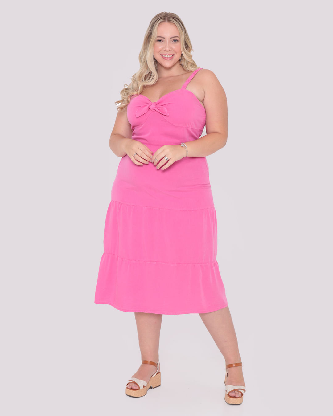 Vestido rosa seco cheap plus size