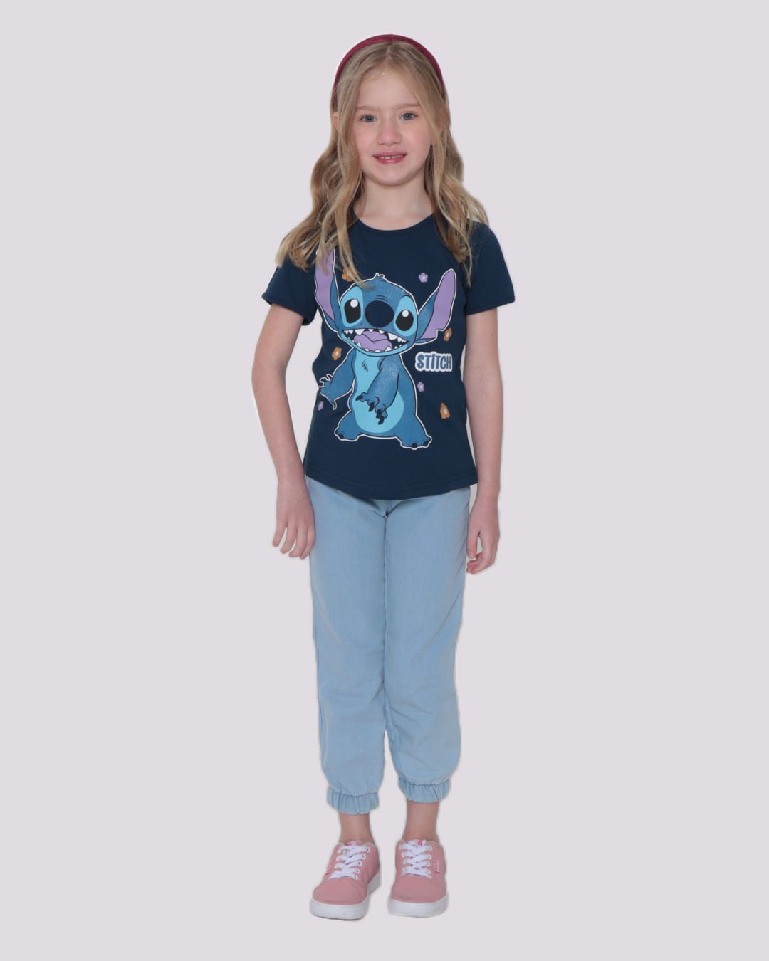 Blusa Infantil Disney Stitch Marinho