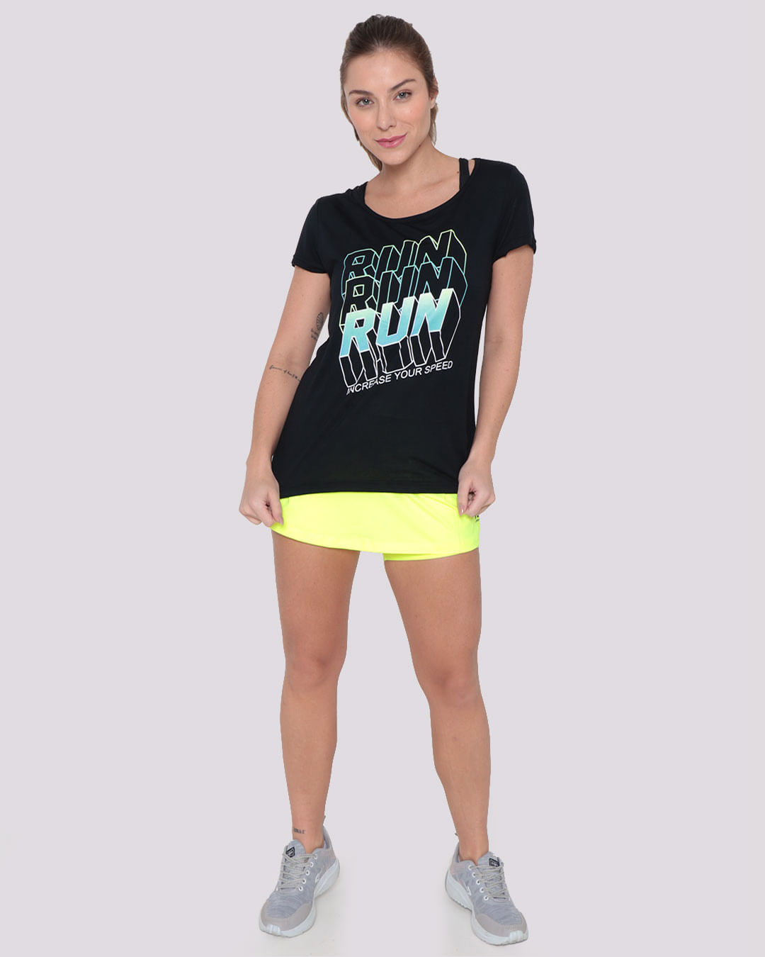 Blusa Feminina Fitness Fitter Preta