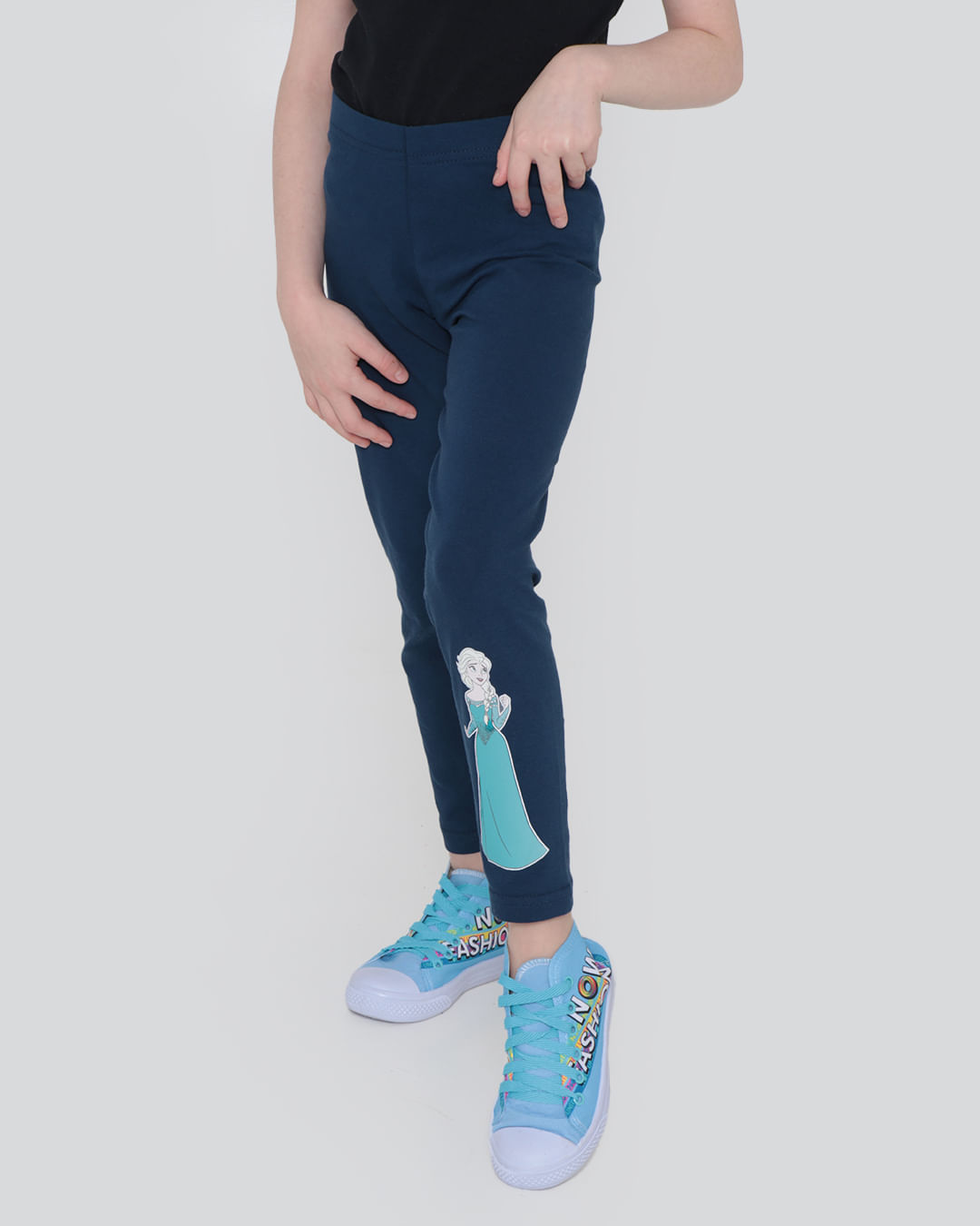 Calça Legging Infantil Disney Stitch Marinho