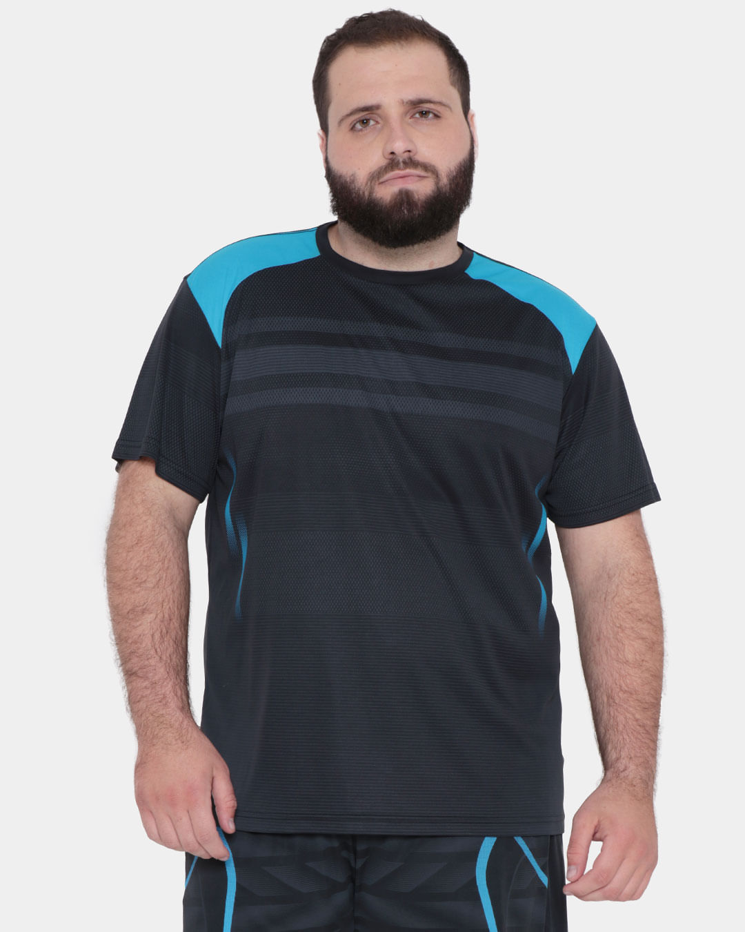 Camiseta Plus Size Fitness Preta