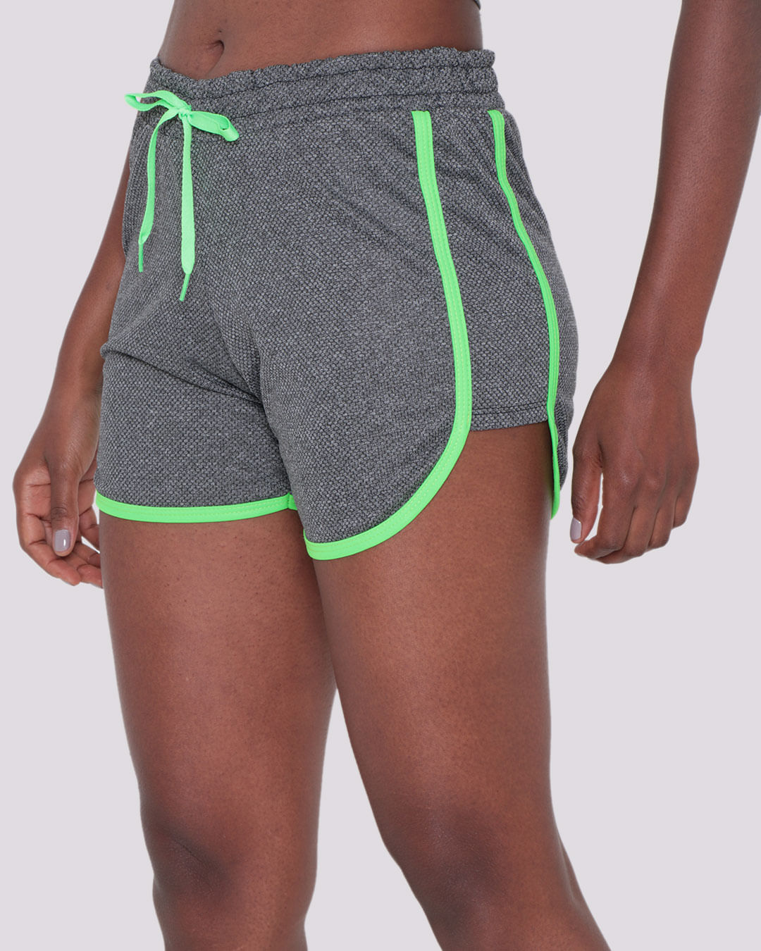 Short Feminino Fitness Boxer Fitter Cinza