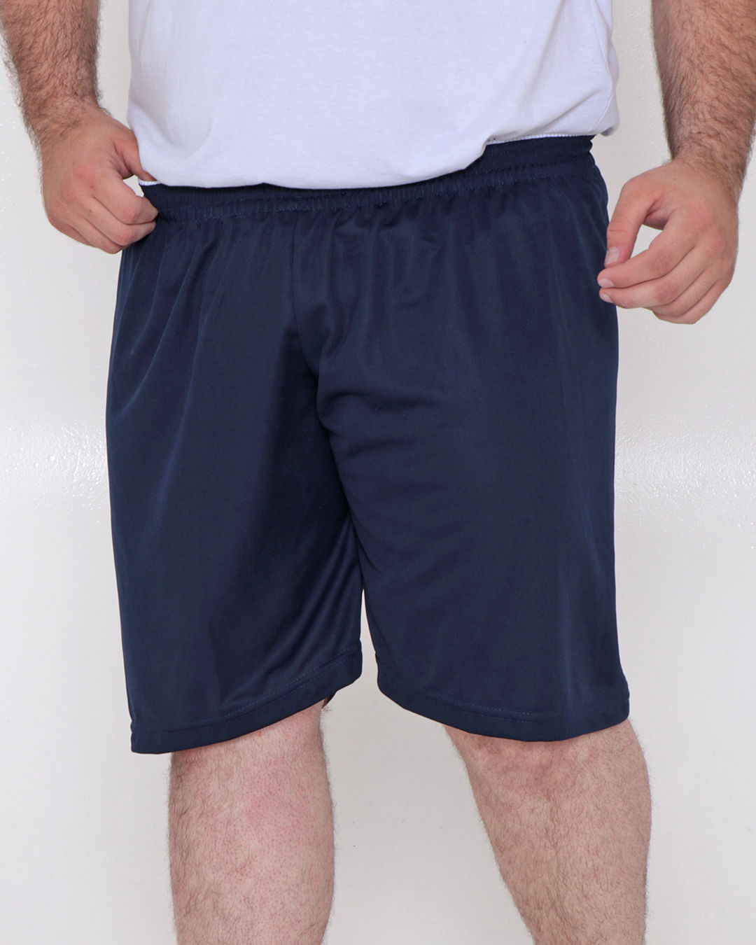 Bermuda Plus Size Fitness Masculina Marinho