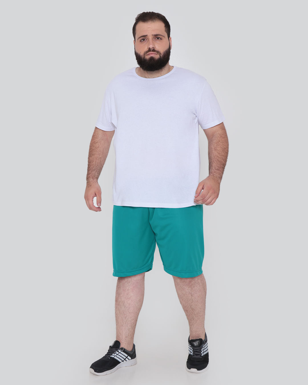 Bermuda Plus Size Fitness Masculina Verde