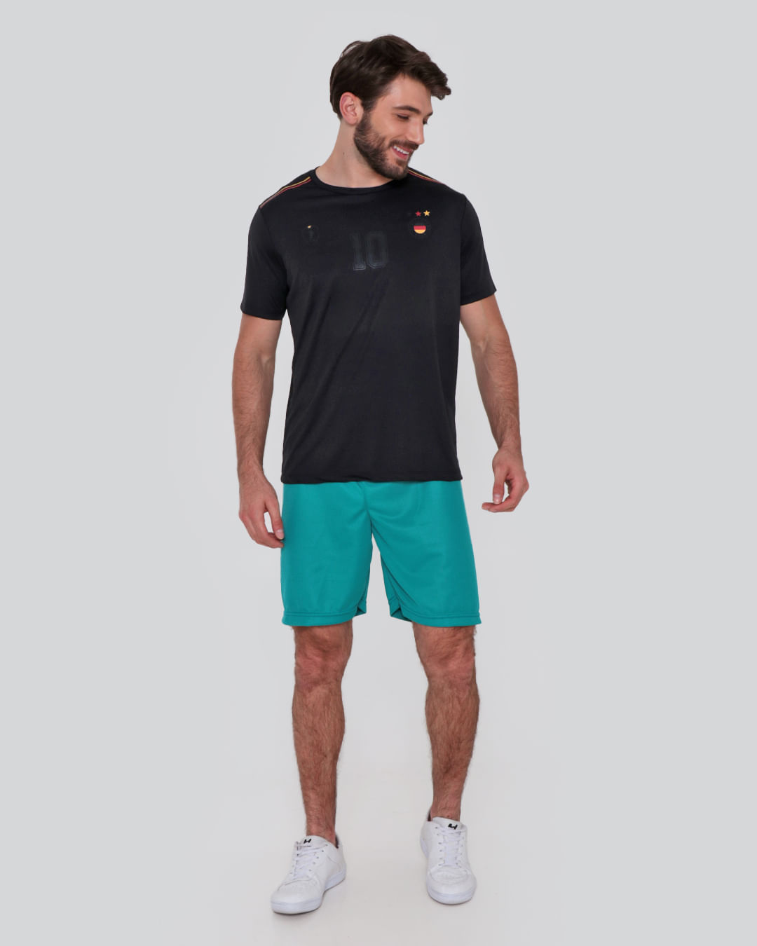 Bermuda Masculina Fitness Verde Médio