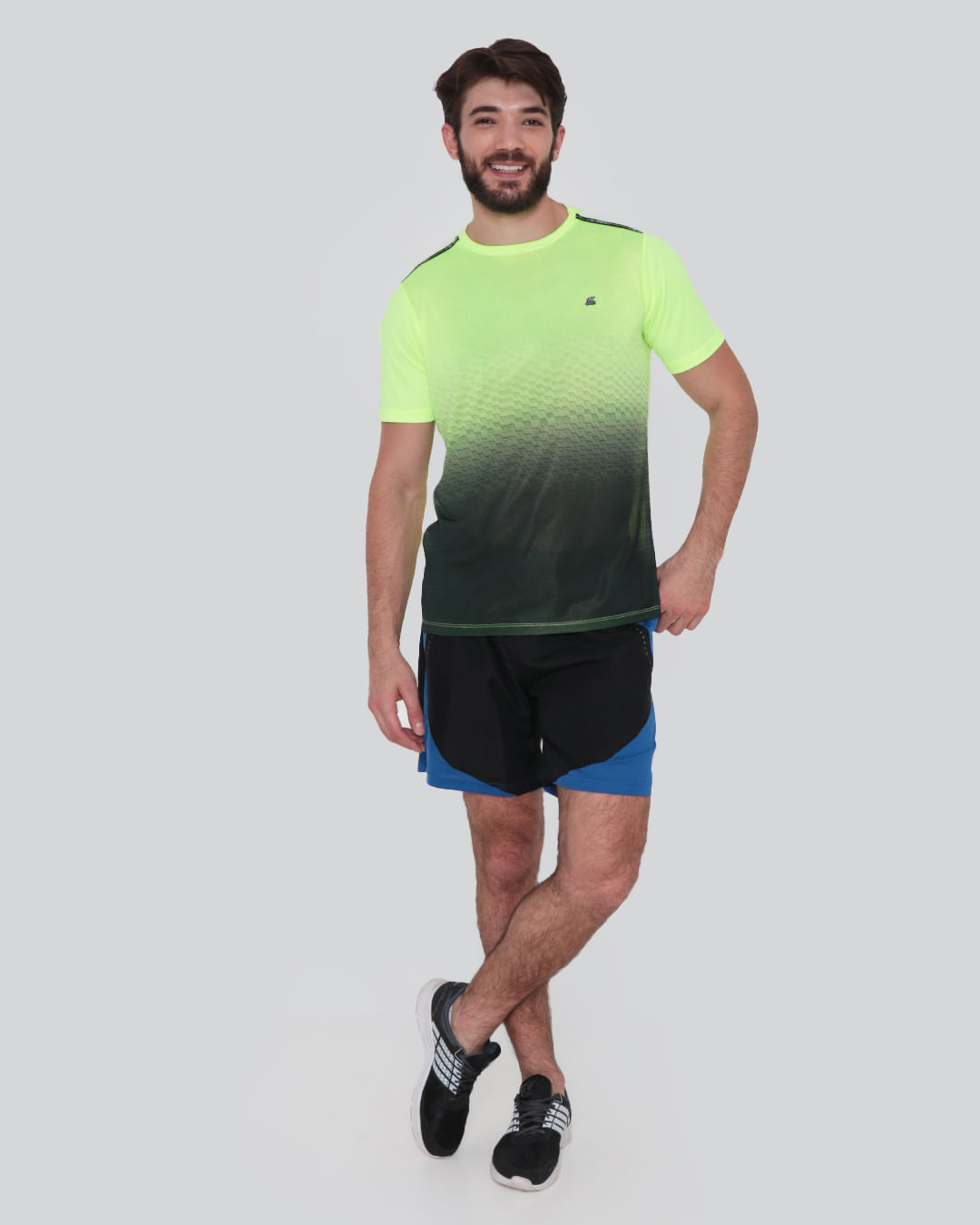 Camiseta Masculina Fitness Amarelo Neon